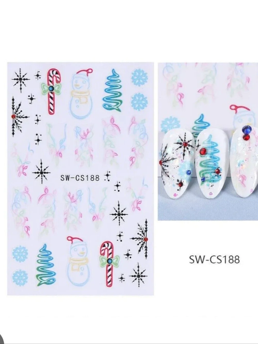 Trendy Self Adhesive Nails Art Transfer Sticker